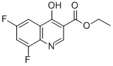 6,8-二氟-4-羟基喹啉-3-羧酸乙酯结构式