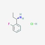 Structure of (S)-1-(2-FLUOROPHENYL)PROPAN-1-AMINE-HCL