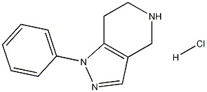 Structure of 1-phenyl-4,5,6,7-tetrahydropyrazolo[4,3-c]pyridine,hydrochloride