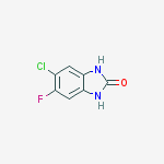 Structure of 5-Chloro-6-fluoro-1,3-dihydro-2H-benzimidazol-2-one