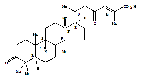 Structure of (24E)-3,23-Dioxo-9b-lanosta-7,24-dien-26-oic acid