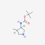 Structure of 3-N-BOC-AMINO-4-METHYL-PYRROLIDINE