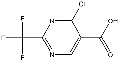 Chemical structure of 4-chloro-2-(trifluoroMethyl)pyriMidine-5-carboxylic acid