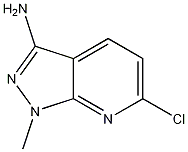 Structure of 6-chloro-1-methyl-1H-pyrazolo[3,4-b]pyridin-3-amine