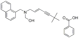 Structure of [(e)-2,2-dimethyl-7-[methyl(naphthalen-1-ylmethyl)amino]hept-5-en-3-ynyl] Benzoate