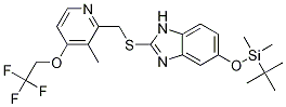 Structure of 2-[[[3-Methyl-4-(2,2,2-trifluoroethoxy)-2-pyridyl]methyl]thio]-5-(tert-butyldimethylsilyloxy)-1H-benzimidazole