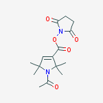 Structure of 1-ACETYL-2,2,5,5-TETRAMETHYL-3-PYRROLINE-3-CARBOXYLIC ACID, N-HYDROXYSUCCINIMIDE ESTER