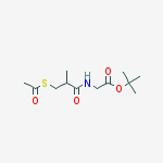 Structure of N-(3-ACETYLTHIO-2-METHYLPROPANOYL)GLYCINE TERT-BUTYL ESTER