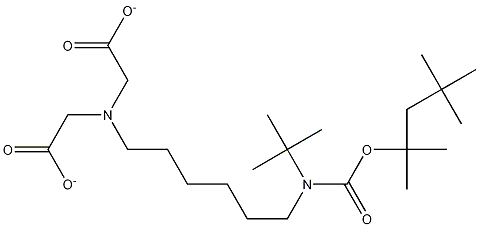 Structure of Bis(tert-butyl)-N-(tert-butyloxycarbonyl)aminohexyliminodiacetate