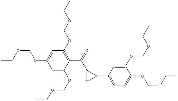Structure of [3-[3,4-Bis(ethoxymethoxy)phenyl]-2-oxiranyl][2,4,6-tris(ethoxymethoxy)phenyl]methanone
