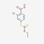 Structure of 2-BROMO-4-(ETHOXYCARBONYLTHIO)-4-THIOBENZOIC ACID