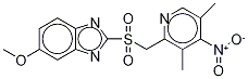 2-[(3,5-dimethyl-4-nitropyridin-2-yl)methylsulfonyl]-6-methoxy-1h-benzimidazole结构式