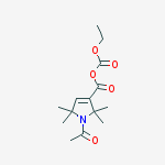 Structure of ETHYL 1-ACETYL-2,2,5,5-TETRAMETHYL-3-PYRROLINE-3-CARBONYLOXYFORMATE