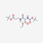 Structure of ETHYL 3-(3-TERT-BUTOXY-3-OXOPROPYLAMINO)-2-(N-BOC-AMINO)-3-OXOPROPANOATE