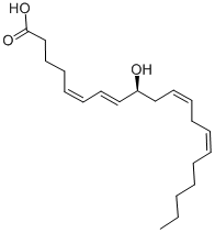 Structure of 9(S)-HYDROXYEICOSA-5Z,7E,11Z,14Z-TETRAENOIC ACID
