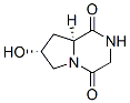 Structure of Pyrrolo[1,2-a]pyrazine-1,4-dione,hexahydro-7-hydroxy-, (7R,8aS)-