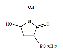 Structure of Phosphonic acid, P-(1,5-dihydroxy-2-oxo-3-pyrrolidinyl)-