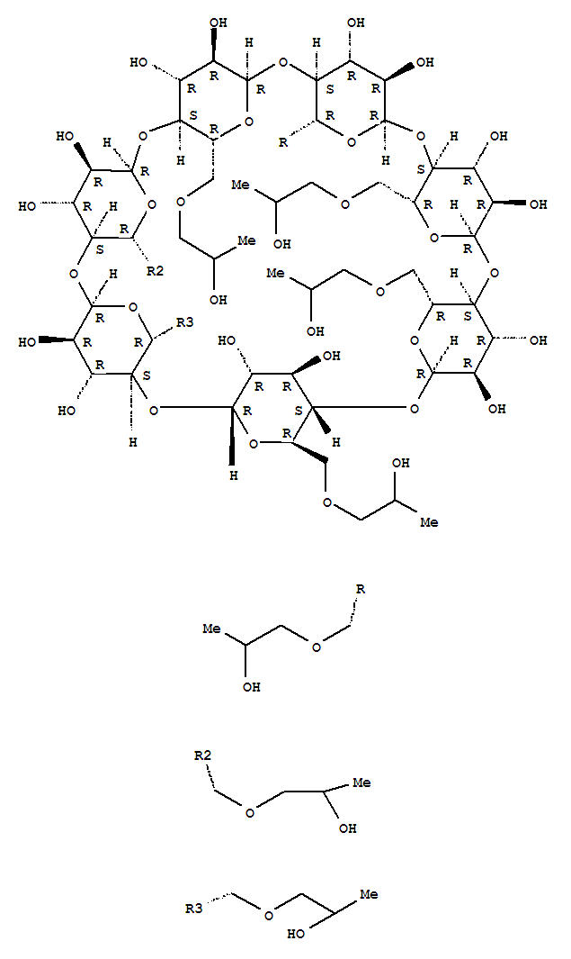 Structure of 2,4,7,9,12,14,17,19,22,24,27,29,32,34-Tetradecaoxaoctacyclo[31.2.2.23,6.28,11.213,16.218,21.223,26.228,31]nonatetracontane,b-cyclodextrin deriv.
