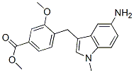 Structure of 4-(5-Amino-1-methyl-1H-indol-3-ylmethyl)-3-methoxy-benzoic acid methyl ester
