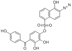 Structure of 2,3,4,4-Tetrahydroxybenzophenone 1,2-naphthoquinonediazido-5-sulfonate