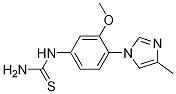 1-(3-methoxy-4-(4-methyl-1H-imidazol-1-yl)phenyl)thiourea结构式