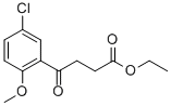 Structure of ETHYL 4-(5-CHLORO-2-METHOXYPHENYL)-4-OXOBUTANOATE