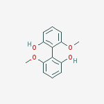 [1,1'-Biphenyl]-2,2'-diol, 6,6'-dimethoxy-结构式