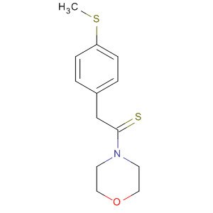 Structure of Morpholine, 4-[2-[4-(methylthio)phenyl]-1-thioxoethyl]-