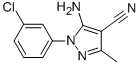 Structure of 5-Amino-1-(3-chlorophenyl)-3-methyl-1H-pyrazole-4-carbonitrile