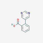 2-(PYRIMIDIN-5-YL)BENZOIC ACID结构式