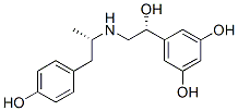 Structure of 1,3-Benzenediol, 5-[1-hydroxy-2-[[2-(4-hydroxyphenyl)-1-methylethyl]amino]ethyl]-, (R*,S*)-