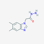 5,6-Dimethylbenzimidazole-1-Acethydrazide结构式