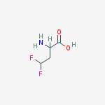 Structure of 2-amino-4,4-difluorobutanoic acid