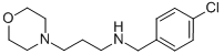 N-(4-CHLOROBENZYL)-3-MORPHOLIN-4-YLPROPAN-1-AMINE结构式