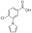 Structure of 4-chloro-3-(1H-pyrrol-1-yl)benzoic acid