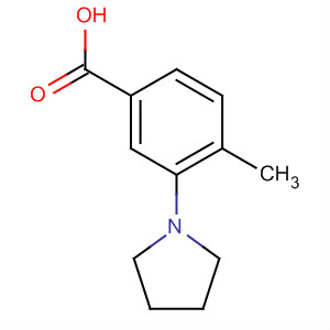 Structure of Benzoic acid, 4-methyl-3-(1-pyrrolidinyl)-