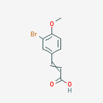 Structure of 3-BROMO-4-METHOXYCINNAMIC ACID