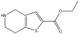 Structure of ethyl 4,5,6,7-tetrahydrothieno[3,2-c]pyridine-2-carboxylate