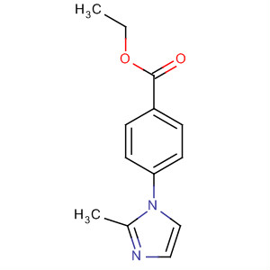 Structure of Benzoic acid, 4-(2-methyl-1H-imidazol-1-yl)-, ethyl ester