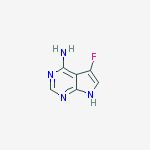 5-fluoro-7h-pyrrolo[2,3-d]pyrimidin-4-amine结构式