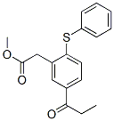 Structure of 2-PHENYLTHIO-5-PROPIONYLPHENYLACETICACIDMETHYLESTER