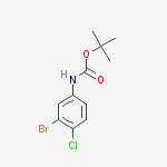 Structure of tert-butyl 3-bromo-4-chlorophenylcarbamate