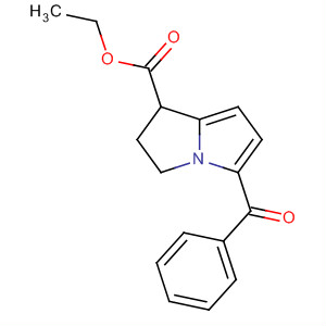 Structure of 1H-Pyrrolizine-1-carboxylic acid, 5-benzoyl-2,3-dihydro-, ethyl ester