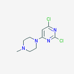 Structure of 2,4-dichloro-6-(4-methyl-piperazin-1-yl)pyrimidine