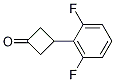 Structure of 3-(2,6-difluorophenyl)cyclobutan-1-one