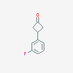 Structure of 3-(3-fluorophenyl)cyclobutanone