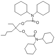 Structure of 5-BUTYL-5-ETHYL-N,N,N',N'-TETRACYCLOHEXYL-3,7-DIOXAAZELAIC DIAMIDE
