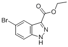 Structure of 5-BROMO-1H-INDAZOLE-3-CARBOXYLIC ACID ETHYL ESTER