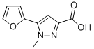5-(2-FURYL)-1-METHYL-1H-PYRAZOLE-3-CARBOXYLIC ACID结构式