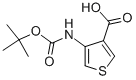 4-叔丁氧羰基氨基-3-噻吩甲酸结构式
